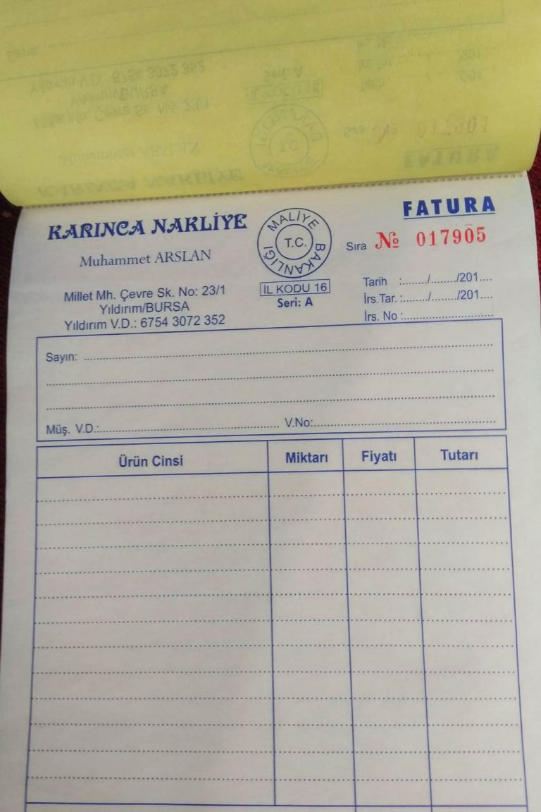 karinca nakliyat fatura Taksitli Bursa Evden Eve NakliyatEvimtaş
